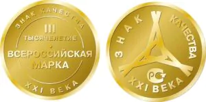 Медаль Золотой знак качества KORDIS